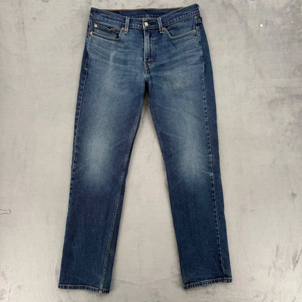 Levis 514 Mens Straight‎ Fit Jeans Dark Wash Straight Leg Size W30 L32 - Picture 2 of 16